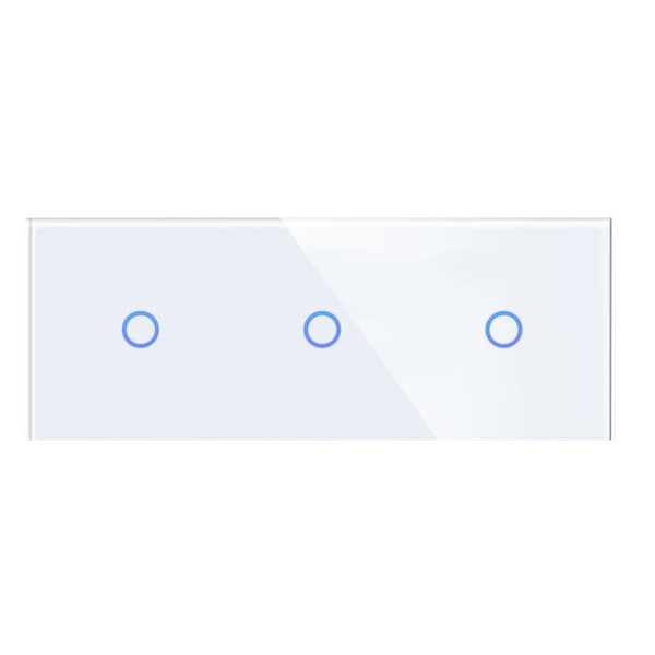 Tredobbelt glaspanel 1G1G1G Hvid DC Smart Home