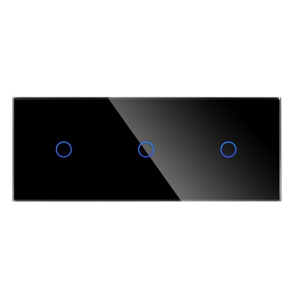 Triple Glas Panel 1G1G1G Sort DC Smart Home
