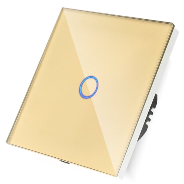 Enkelttrykskontakt Guld Z N__