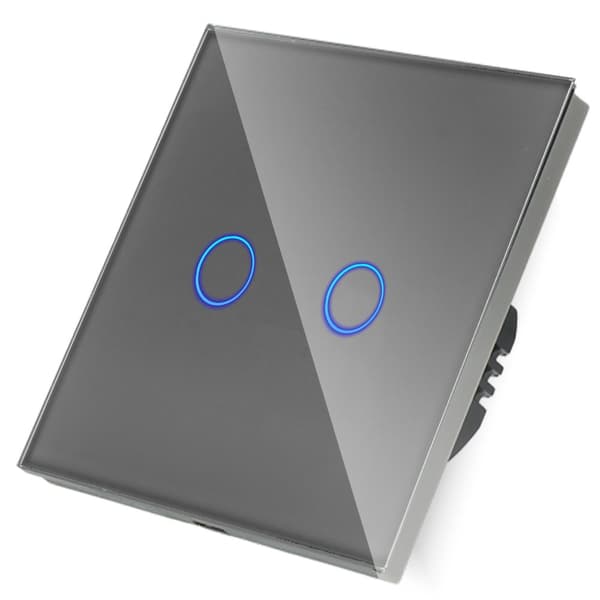 ZigBee Double Touch Switch Grå med N__
