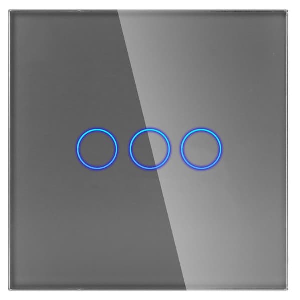 ZigBee Triple Touch Switch Grå Uden N__
