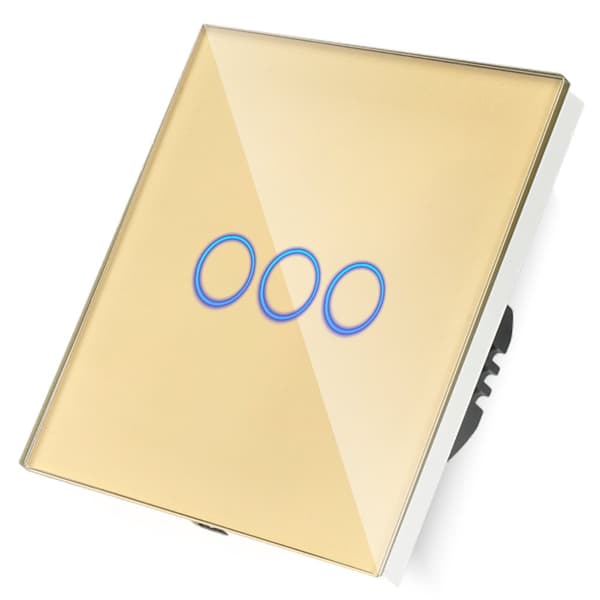 Triple ZigBee Touch Switch Guld Uden N__