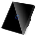 Miniatyrbillede 1 af 4: Enkelt Wi-Fi Touch Switch Black Only Live Line__