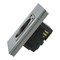 Pikkukuva 3 / 8: Yksi pistorasia nopealla USB A+C -laturilla Harmaa lasikehyksellä__ 20W__