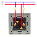 Miniatyrbillede 4 af 4: Dobbelt mekanisk afbrydermodul sort