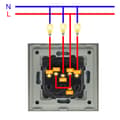 Miniatyrbillede 4 af 4: Tredobbelt mekanisk afbrydermodul hvid