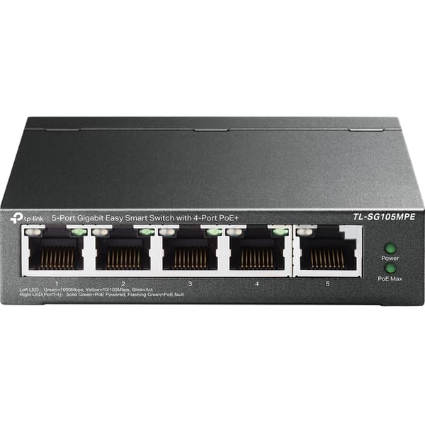TP-Link 5-portars Gigabit Easy Smart Switch med 4-portars PoE+