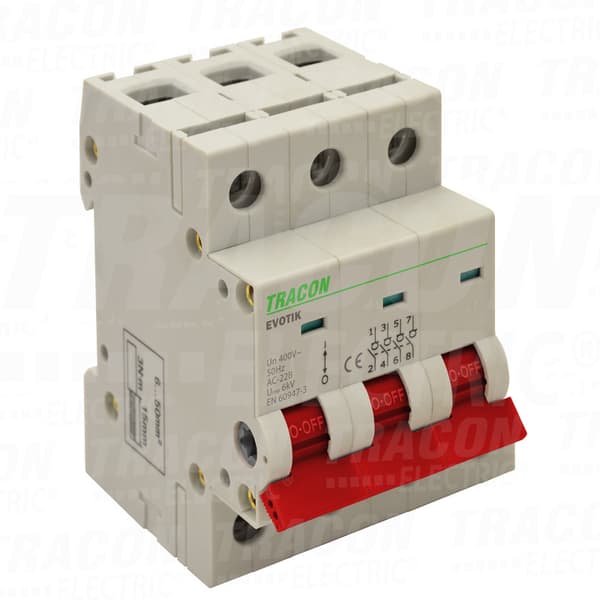 3P, 40A installationsafbryder