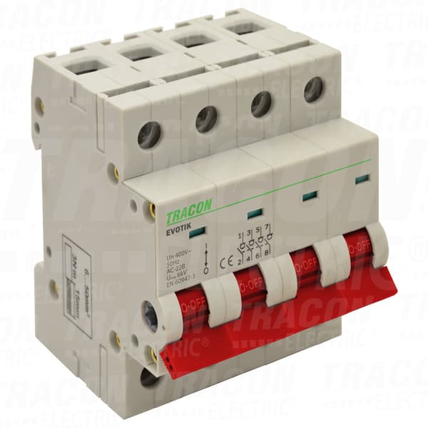 4P, 63A installationsafbryder