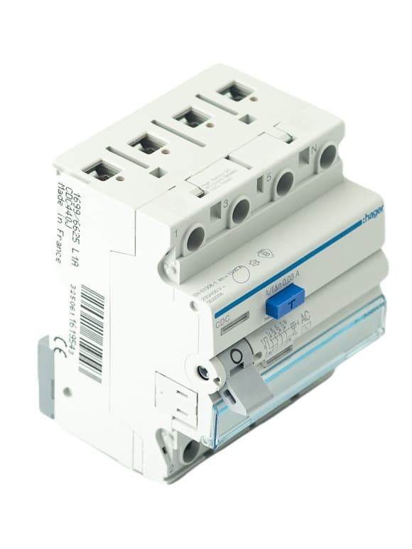 HAGER RCD 3P+N 63A 30mA CDC463J