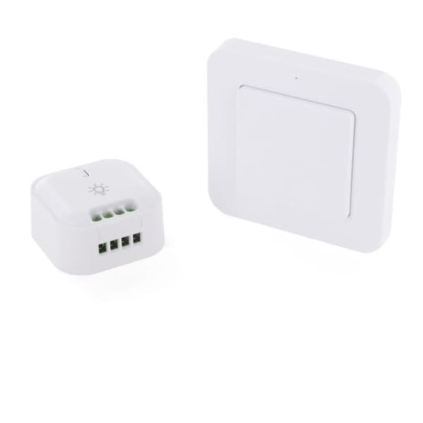 Trådløs afbryder + tænd/sluk-belysningsmodul - DIO CONNECTED HOME - 54736 - Hvid - 1000 W