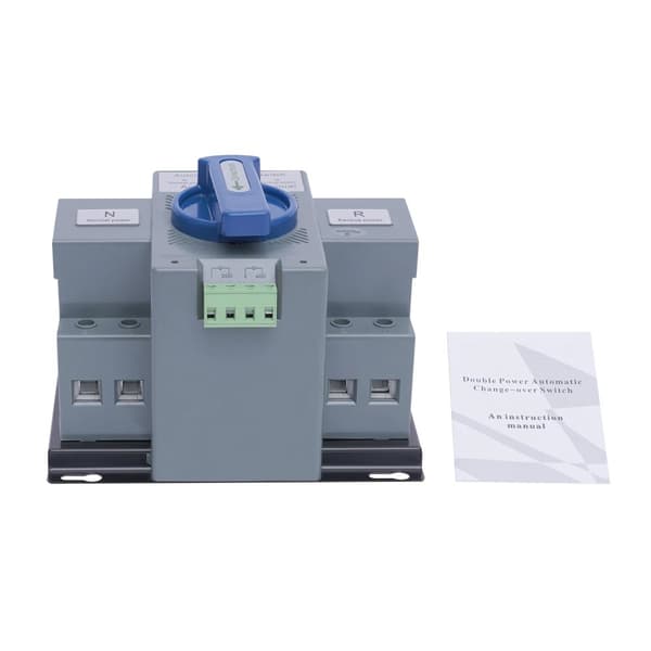 Automatisk Overførselsbryder, Nominel Strøm 63A, Omstillingstid ≤2S, Automatisk/Manuel Betjening,220V