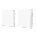 Miniatyrbillede 1 af 2: Aqara Smart Vægbryder, Neutral Ledning (1 Knap), Trådløs Kontrolmulighed,Ingen neutral 1keyX2