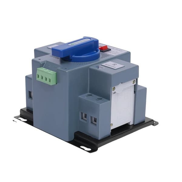 Dubbelkraft Automatisk Omkopplare, Snabb Växling, Manuell/Automatisk Drift, Hållbart Material,Blå