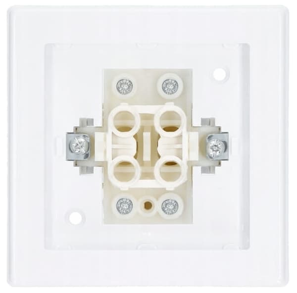 Enkelt krydsforbindelse med ramme 8,1x8,1 cm Hvid