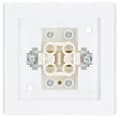 Miniatyrbillede 3 af 5: Enkelt krydsforbindelse med ramme 8,1x8,1 cm Hvid