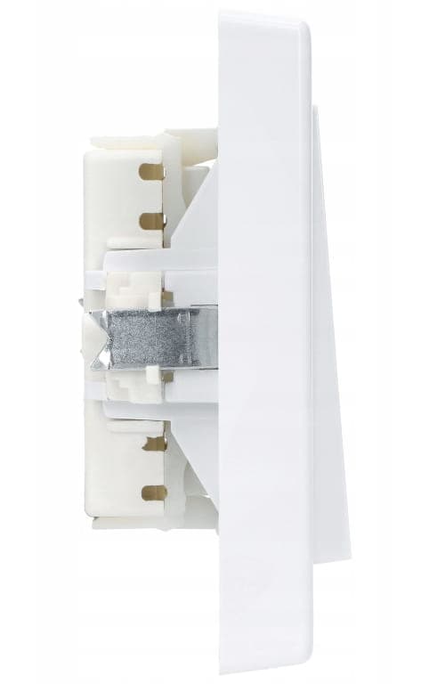 Enkelt krydsforbindelse med ramme 8,1x8,1 cm Hvid