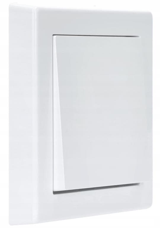 Enkelt krydsforbindelse med ramme 8,1x8,1 cm Hvid