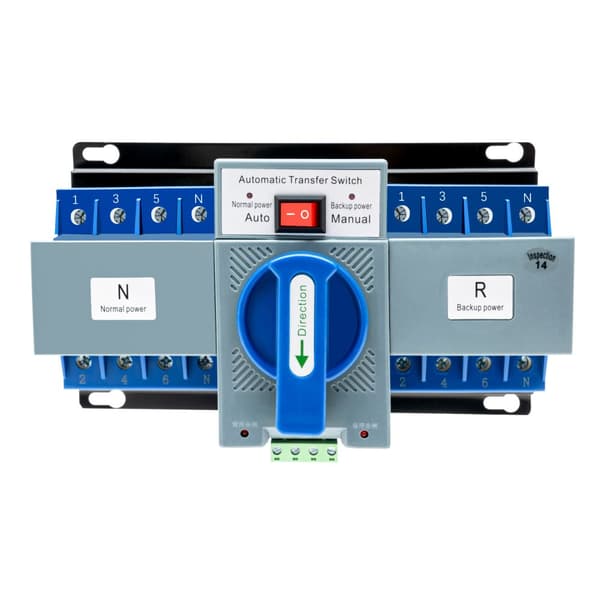 Dual-power Automatisk Överföringsbrytare, 400V Nominell Spänning, 63A Nominell Ström, Automatisk eller Manuell Drift,EU-standard