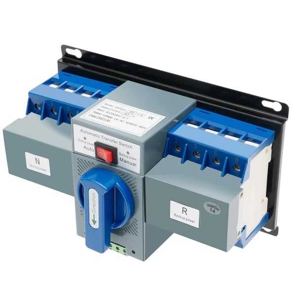 Dual-power Automatisk Överföringsbrytare, 400V Nominell Spänning, 63A Nominell Ström, Automatisk eller Manuell Drift,EU-standard