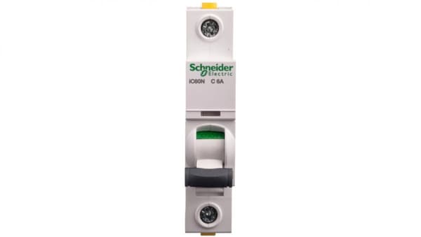 Strømafbryder 1P C 6A 6kA AC iC60N-C6 A9F04106