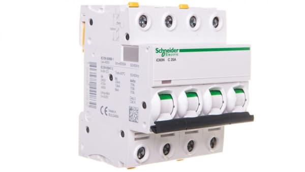 Katkaisija 4P C 25A 6kA AC iC60N-C25-4 A9F04425