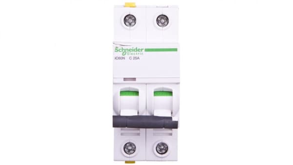 Katkaisija 2P C 25A 6kA AC iC60N-C25-2 A9F04225