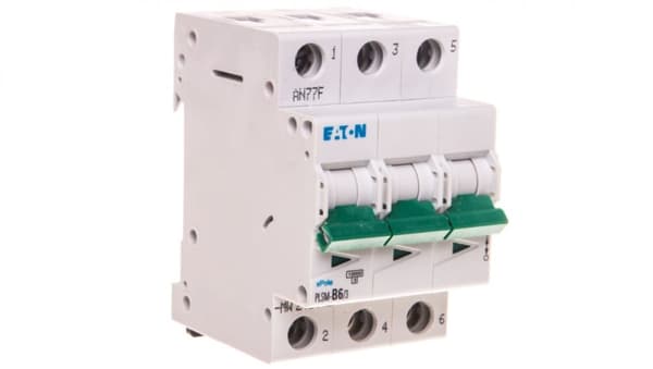 Afbryder 3P B 6A 10kA AC PLSM-B6/3-MW 242442