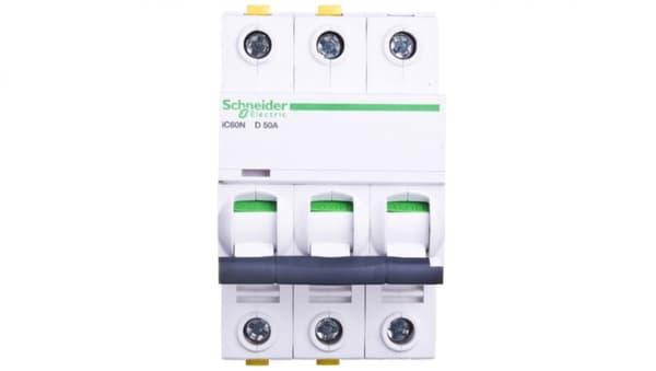 Afbryder 3P D 50A 6kA AC iC60N-D50-3 A9F05350