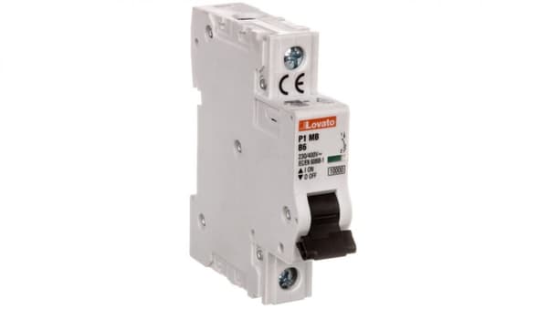 Afbryder 1P B 6A 10kA P1MB1PB06