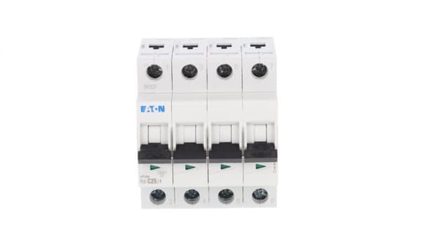 Afbryder 4P C 25A 6kA AC PL6-C25/4 166523