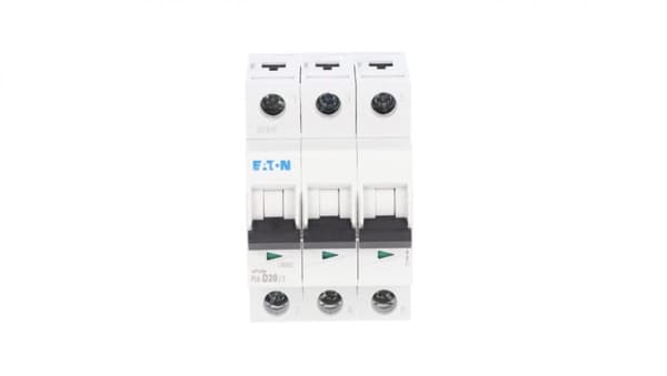 Afbryder 3P D 20A 6kA AC PL6-D20/3 286614