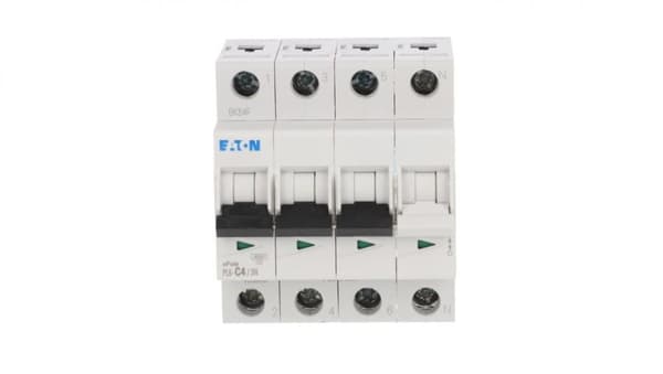 Sikringsafbryder 3P+NC 4A 6kA AC PL6-C4/3N 106906