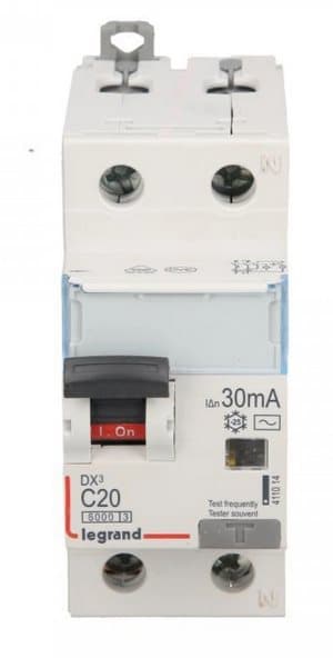 Differensafbryder 2P 20A C 0,03A type AC P312 DX3 411014