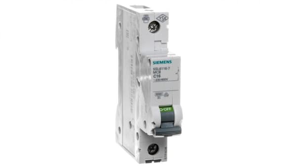 Afbryder SENTRON 5SL6 1P C 16A 6kA AC 5SL6116-7