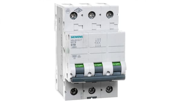 Afbryder 3P C 10A 6kA AC 5SL6310-7