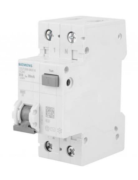 Differensafbryder 2P 16A B 0,03A type AC 6kA 5SU1356-0KK16