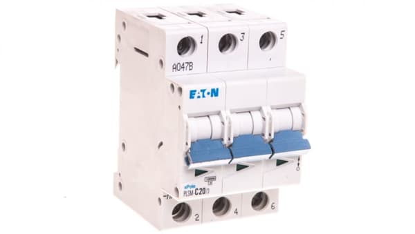 Katkaisija 3P C 20A 10kA AC PLSM-C20/3-MW 242475