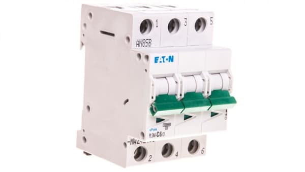 Afbryder 3P C 6A 10kA AC PLSM-C6/3-MW 242468