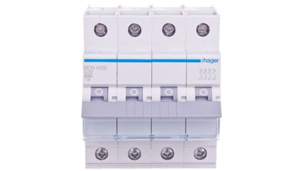 Afbryder 4P C 32A 6kA AC MCN432E