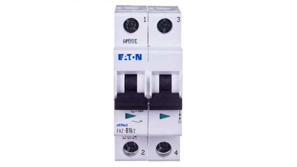 Afbryder 2P B 16A 15kA AC FAZ B16/2 278734