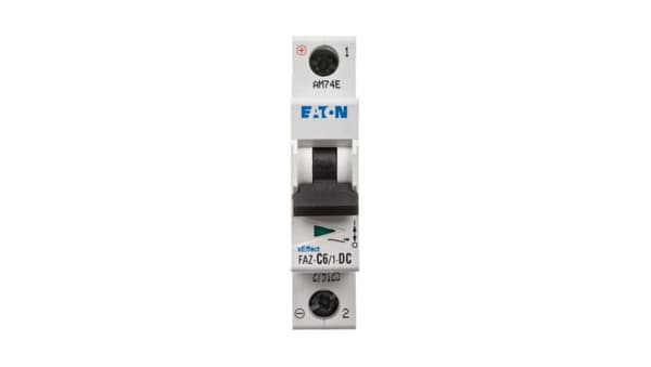 Afbryder 1P C 6A 15kA DC FAZ C6/1-DC 279125