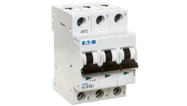 Afbryder 3P C 13A 15kA AC FAZ C13/3 278871