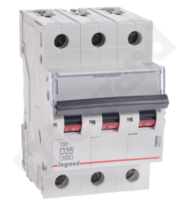 Afbryder 3P D 25A 6kA AC S303 TX3 403757
