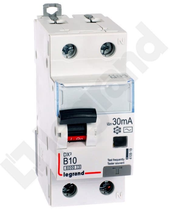 Differentiaalisuojakytkin 2P 10A B 0.03A tyyppi AC P312 DX3 410919