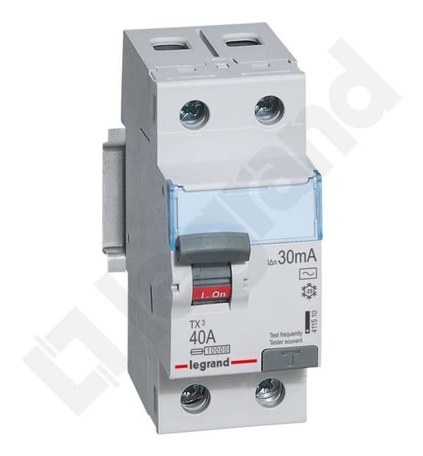 2P 40A 0,03A differentialafbryder type AC P302 TX3 411510
