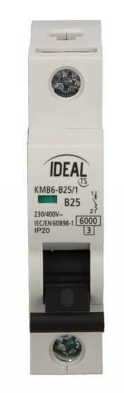 Afbryder 1P B 25A 6kA KMB6-B25/1 VDE 23147