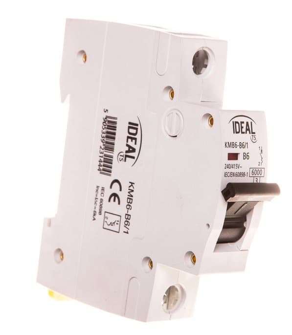 Afbryder 1P B 6A 6kA KMB6-B6/1 VDE 23144