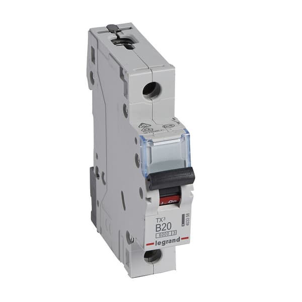 Afbryder S 301 1P B 20A 6000A TX3