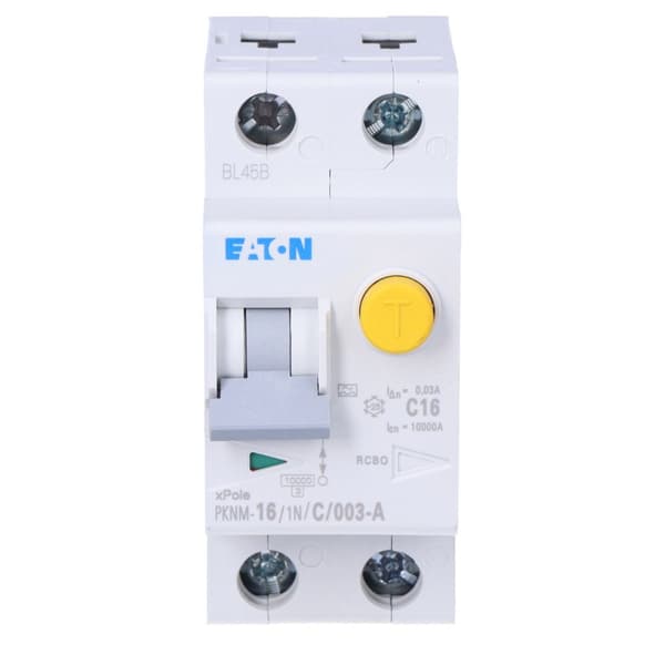 Säkring med differentialmodul 1+N-poler PKNM-16/1N/C/003-A-MW